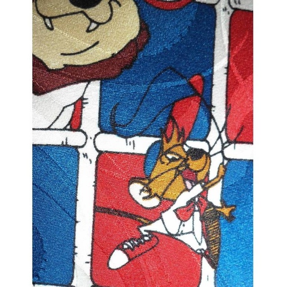 LOONEY TUNES Necktie ATLANTA BRAVES Baseball Tie - Picture 6 of 8